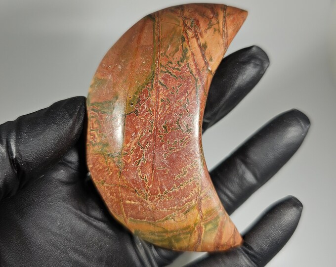 Cherry Creek Jasper Moon Palm Stone
