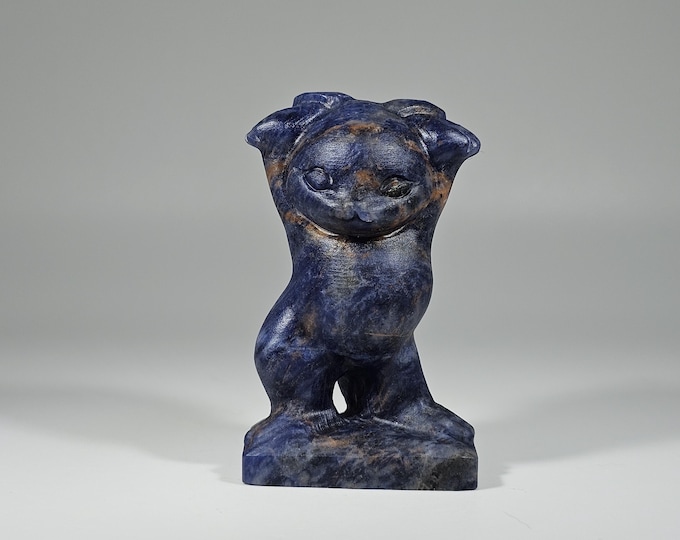 Sodalite Cat Carving