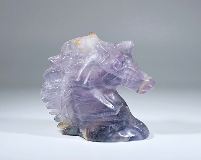 2" Fluorite Unicorn Carving
