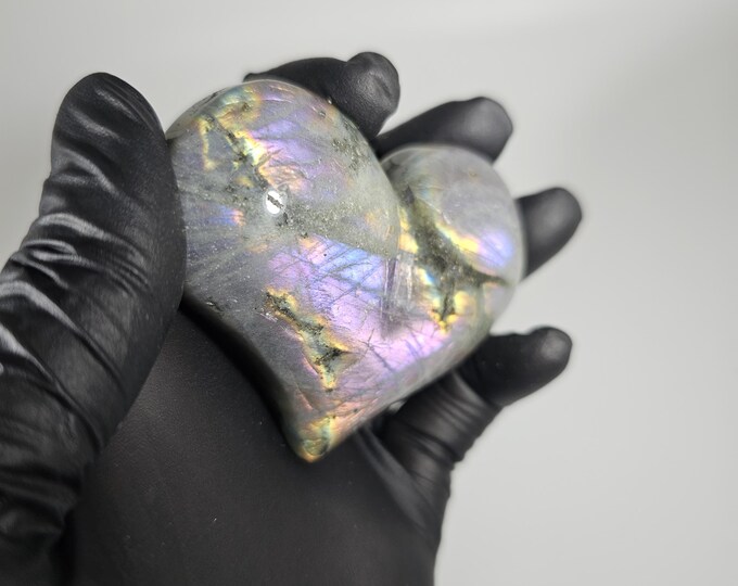 Labradorite Heart