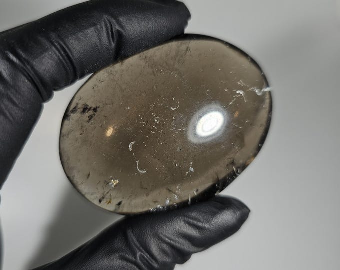 Smoky Quartz Palm Stone