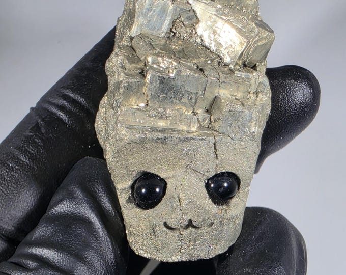 Pyrite Pet Rock Carving