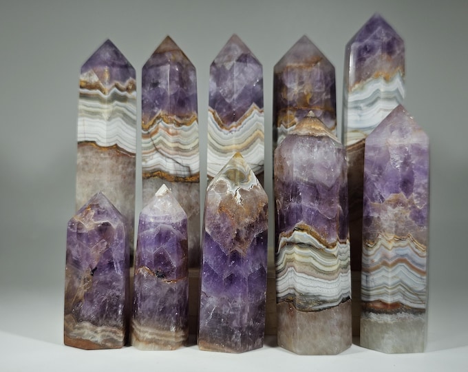 Your Choice Amethyst Lace Agate Tower
