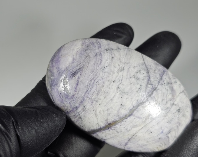 Purple Opal Palm Stone