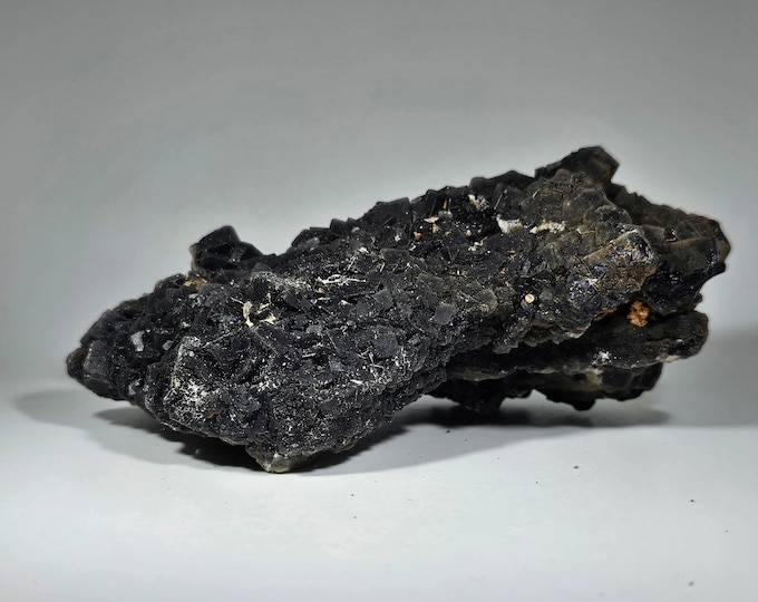 Raw Black Rose Fluorite Specimen UV Reactive