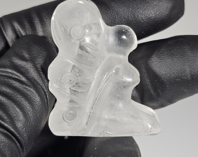 Mini Clear Quartz Fairy Carving