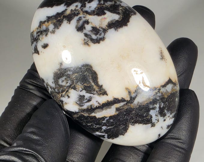 Zebra Jasper Palm Stone