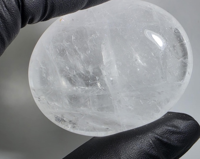 Clear Quartz Palm Stone