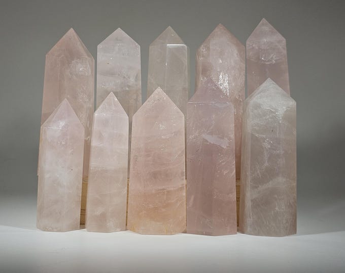 Your Choice Rose Quartz Tower