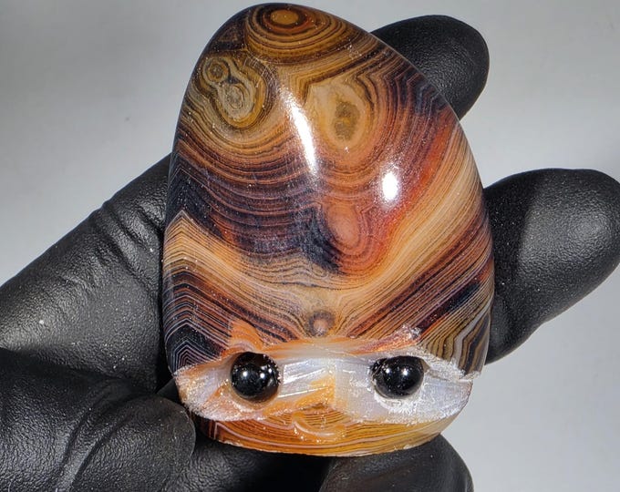 Sardonyx Pet Rock Carving