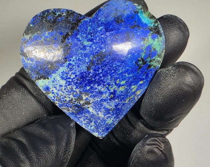 Azurite Heart Stone