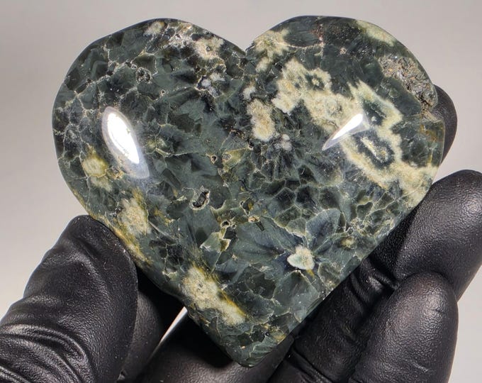 Ocean Jasper Heart Stone
