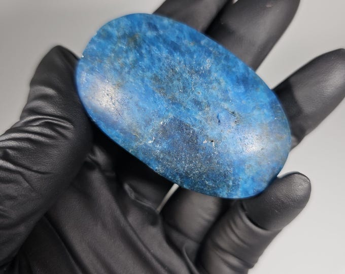 Blue Apatite Palm Stone