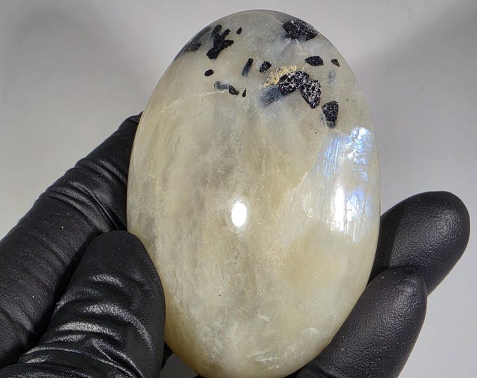 Green Moonstone Palm Stone