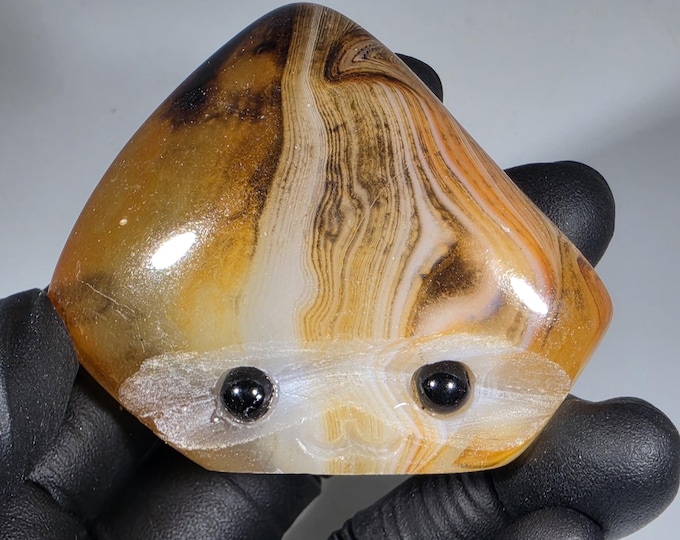 Sardonyx Pet Rock Carving