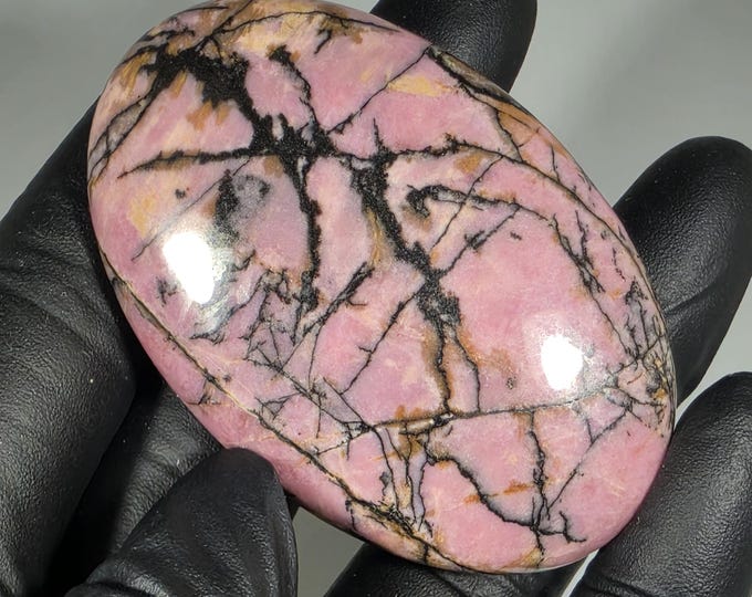 Rhodonite Palm Stone