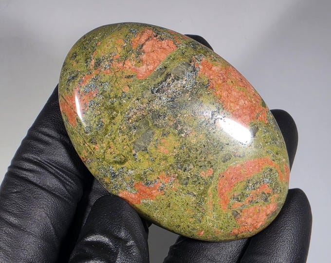 Unakite Palm Stone