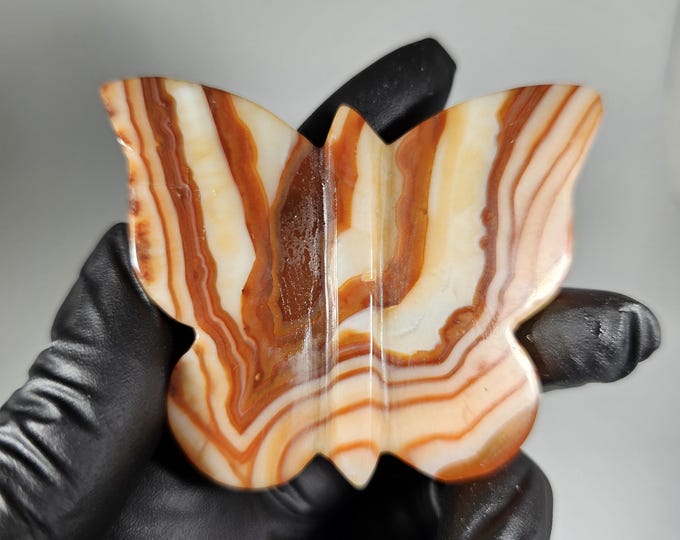 Carnelian Butterfly Carving