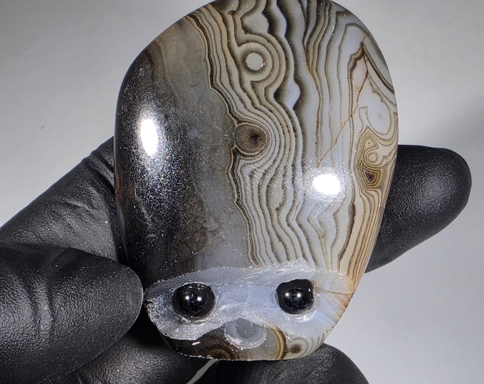 Sardonyx Pet Rock Carving
