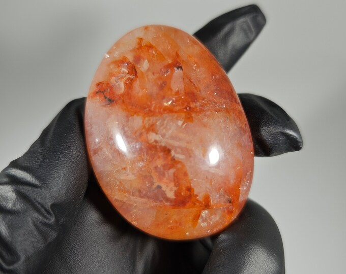 Fire Quartz Palm Stone