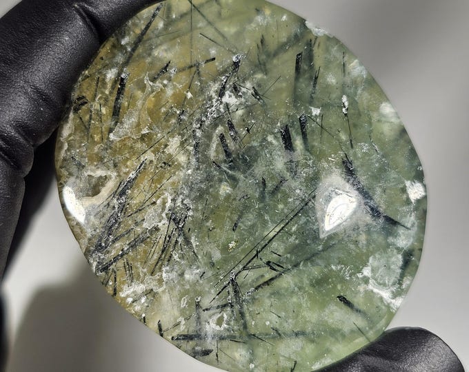 Prehnite Palm Stone