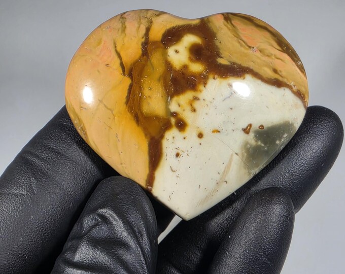 Polychrome Jasper Heart Stone
