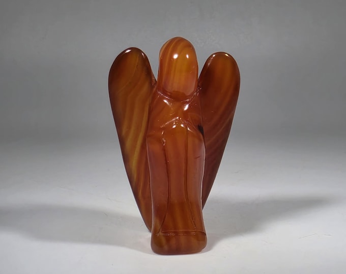 Carnelian Angel Carving