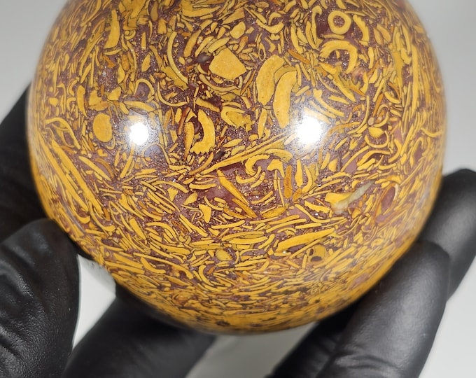 62mm Calligraphy Jasper Sphere