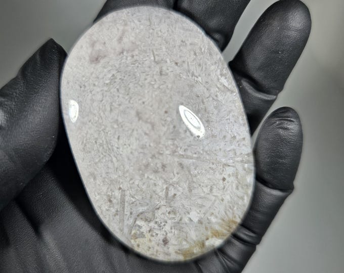 Pink Amethyst Palm Stone