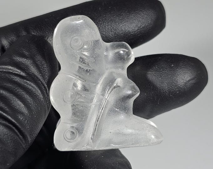Mini Clear Quartz Fairy Carving
