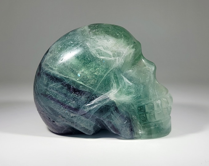 2.8" Fluorite Skull Carving