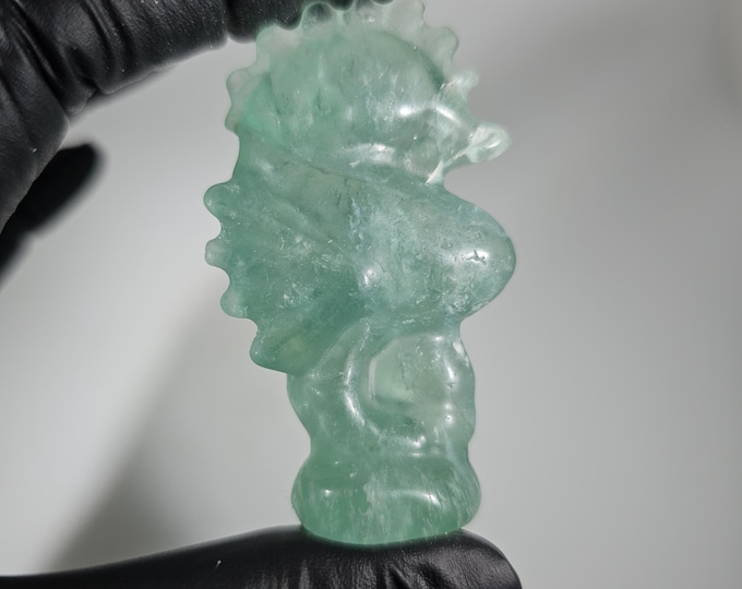 Fluorite Seahorse Carving *Imperfect