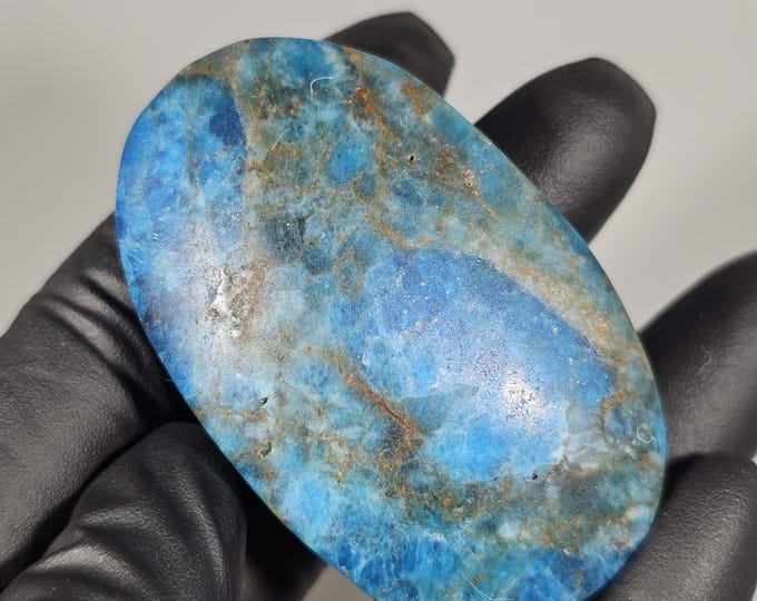 Blue Apatite Palm Stone