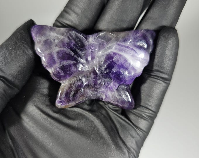 Dream Amethyst Butterfly Carving