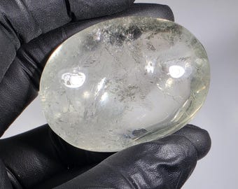 Prasiolite Palm Stone Green Amethyst