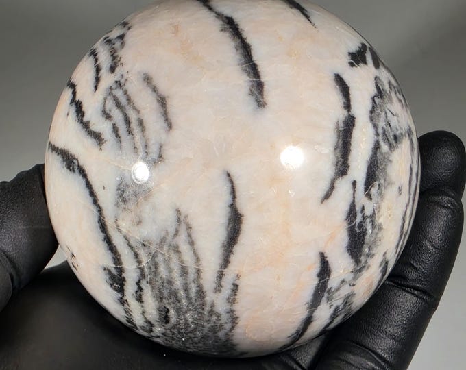 70mm Pink Zebra Jasper Sphere