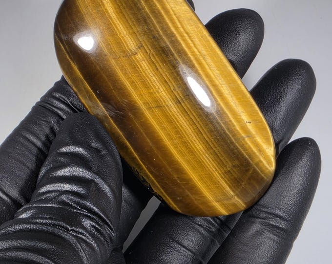 Tigerseye Palm Stone