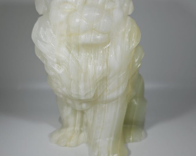 Large Afghan Jade Lion Carving