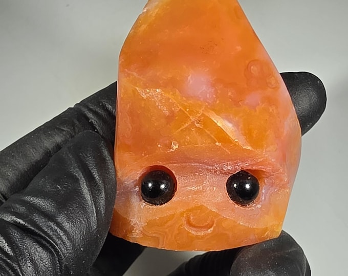 Carnelian Pet Rock Carving