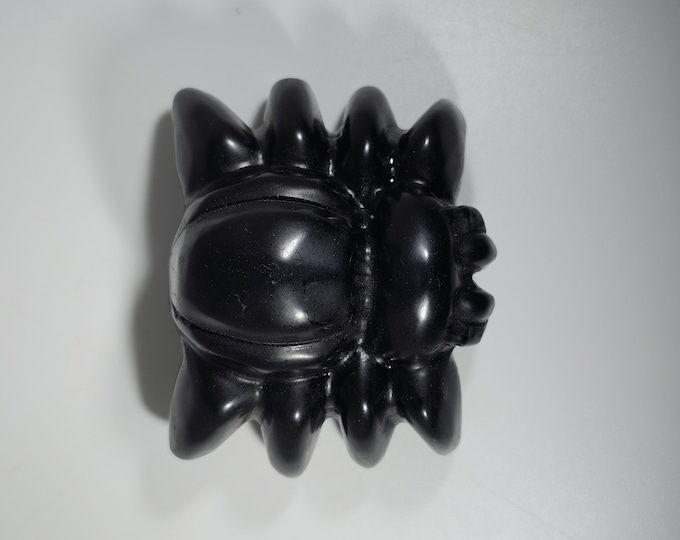 Obsidian Spider Carving