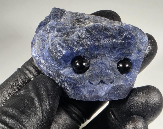 Sodalite Pet Rock Carving