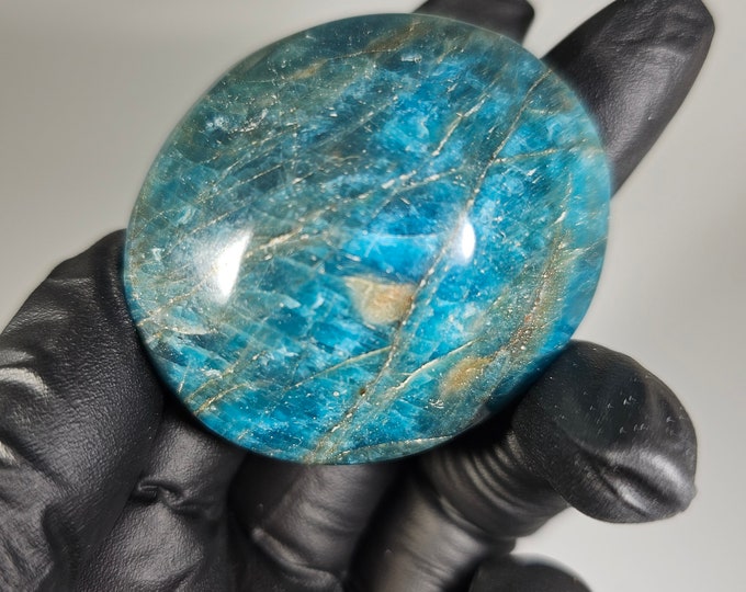 Blue Apatite Palm Stone