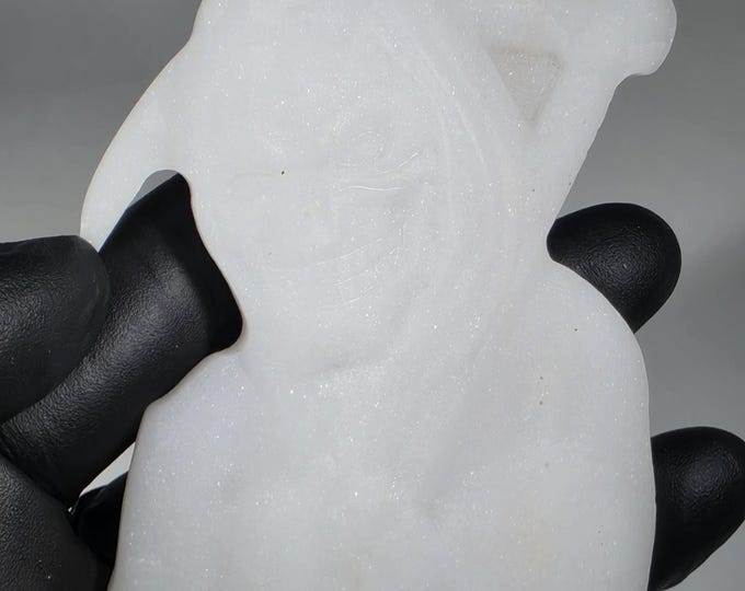 White Jade Grim Reaper Carving