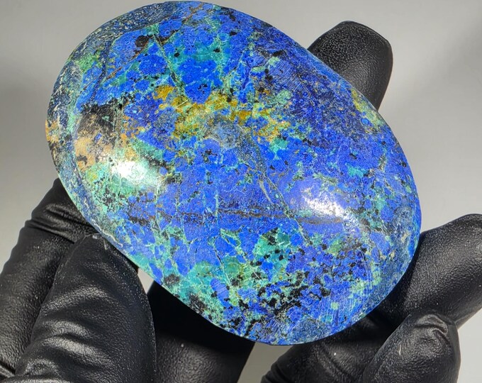 Azurite Palm Stone