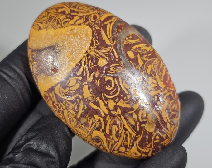 Calligraphy Jasper Palm Stone