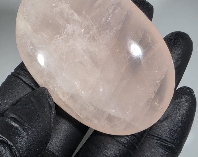 Rose Quartz Palm Stone