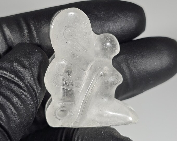 Mini Clear Quartz Fairy Carving
