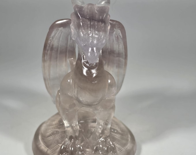 Fluorite Dragon Carving