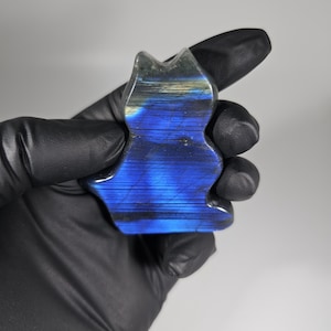 Labradorite Cat Carving