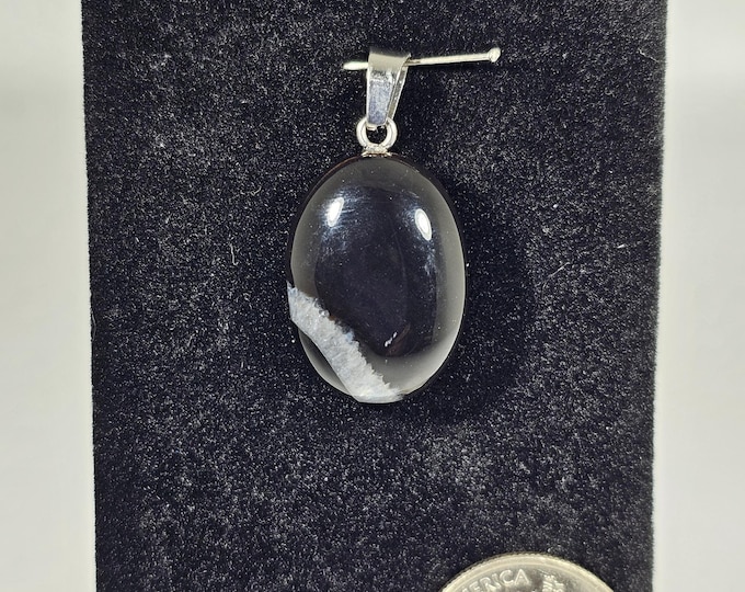 Black Agate Pendant